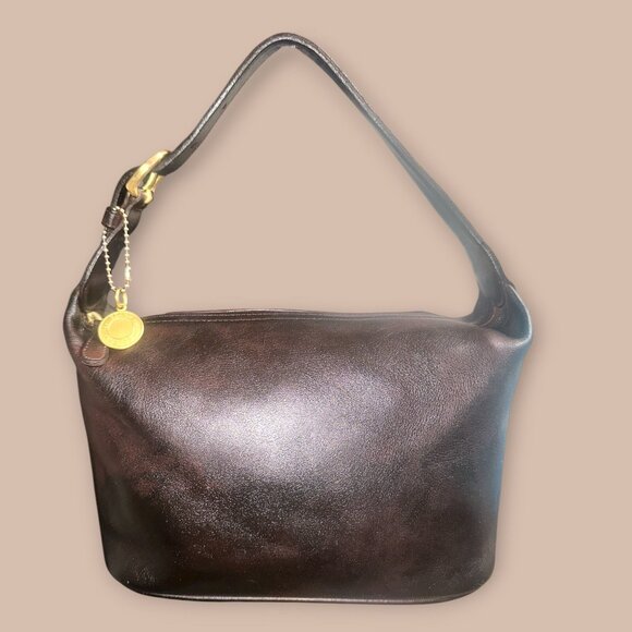 VTG Coach Legacy Mini Soho Hobo 4145 Mahogany Leather Shoulder Bag 90s USA Y2K - Picture 3 of 9